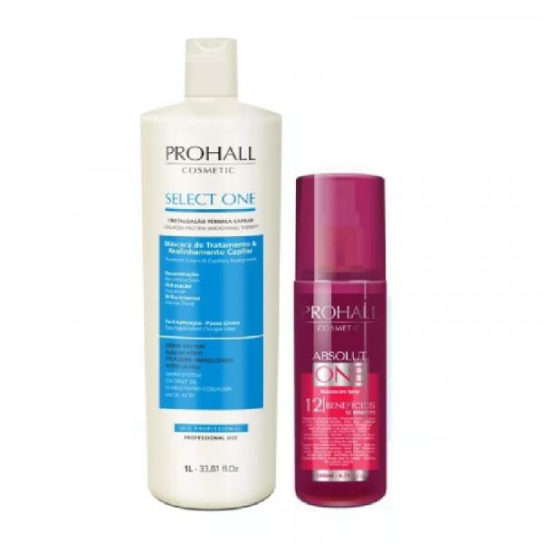 Prohall Progressiva Select One 1l + Spray Absolut One 200ml - Prohall Cosmetic