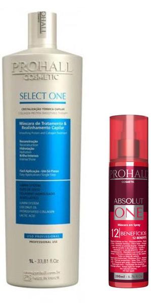 Prohall Spray Absolut One 12x1 + Progressiva Select One 1L