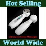 Promoção! Mini 1 MHZ Ultrasonic Facial Massager Rosto Limpo Ultra-sônica Corpo Facial Cuidados Com A Pele Anti Rugas Beleza Máquina CE