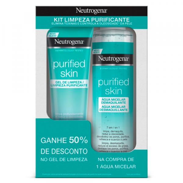 Promopack Neutrogena Purified Skin - Compre 1 Água Micelar, Ganhe 50% de Desconto no Gel de Limpeza 80g
