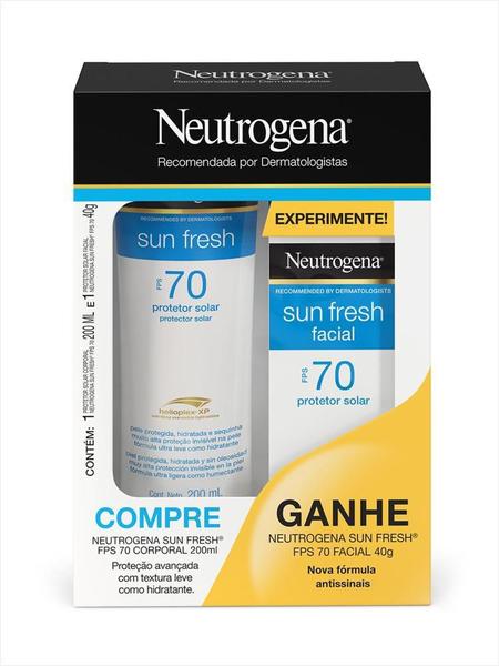 Promopack Neutrogena Sun Fresh FPS 70 200ml + Facial FPS 70 40g