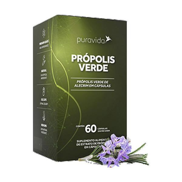Propolis Verde 250mg - 60 Capsulas - Puravida