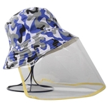 Protective Cap Fisherman Hat removível de beisebol proteção Hat Máscara
