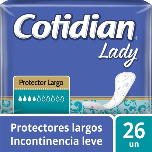 Protector Diario Largo Cotidian Lady 26 Unid.