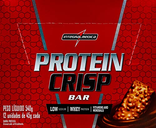 Protein Crisp Bar - 12 Unidades 45g Côco - IntegralMédica, IntegralMedica