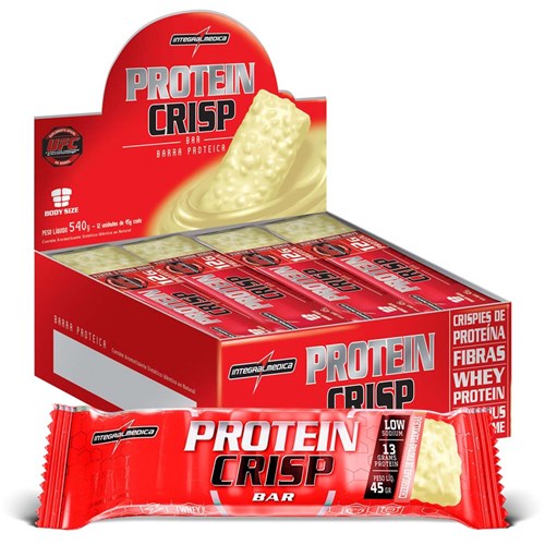 Protein Crisp Bar 45g Cheesecake de Frutas Vermelhas Caixa C/ 12 Unidades - Integralmedica
