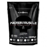 Protein Muscle Refil - 900g Morango - Black Skull