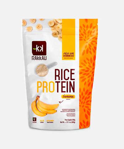 Proteína Concentrada de Arroz Rice Protein Banana Rakkau 600g