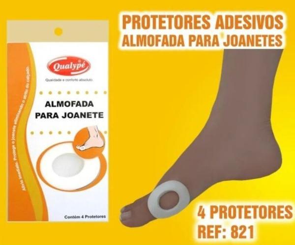 Kit 10 Pct - Protetor Adesivo - Almofada para Joanetes - Espuma de Latex - Qualype