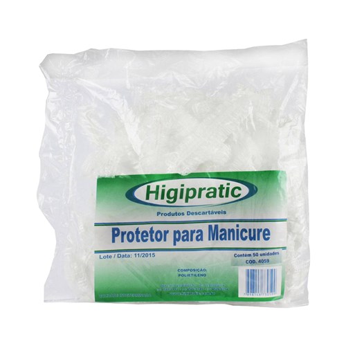 Protetor Descartável para Manicure Higipratic 50 Unidades