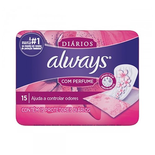 Protetor Diário Always C/ Perfume - 15 Unidades