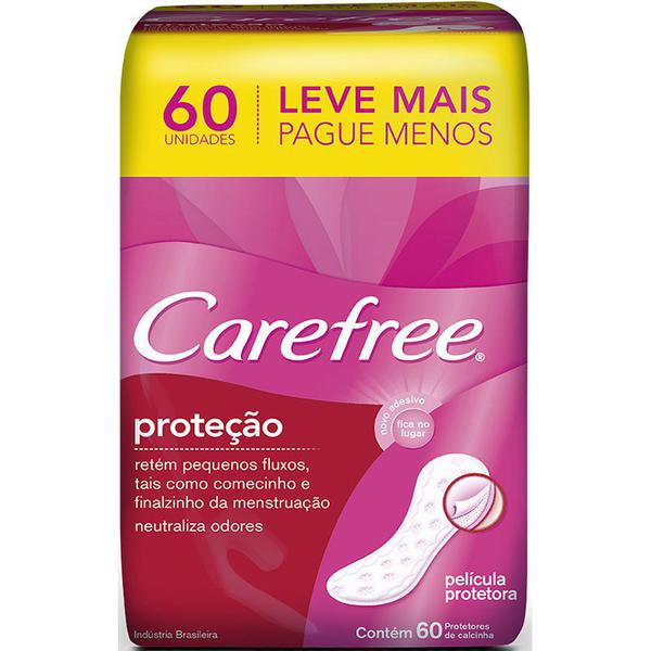 Protetor Diário Carefree Original com Perfume Caixa com 60 Unidades