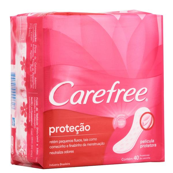 Protetor Diário Carefree Original com Perfume com 40 Unidades