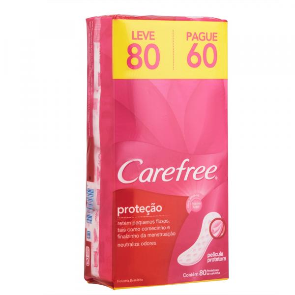 Protetor Diário Carefree Original com Perfume 80 Unidades