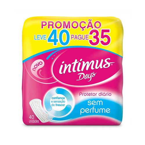 Protetor Diário Intimo Days Sem Perfume Leve 40 Pague 35