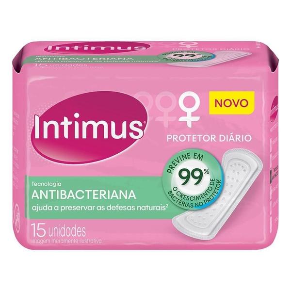 Protetor Diário Intimus - Antibacteriana - 15 Unidades