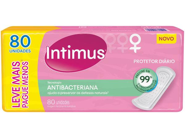 Protetor Diário Intimus Antibacteriana - 80 Unidades