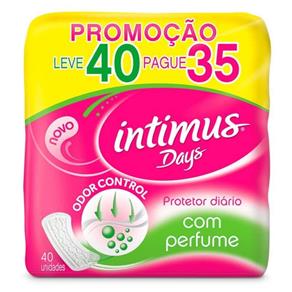 Protetor Diário Intimus Days com Perfume Leve 40 / Pague 35