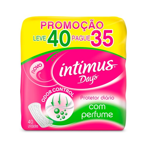 Protetor Diário Intimus Days com Perfume Leve 40 Pague 35