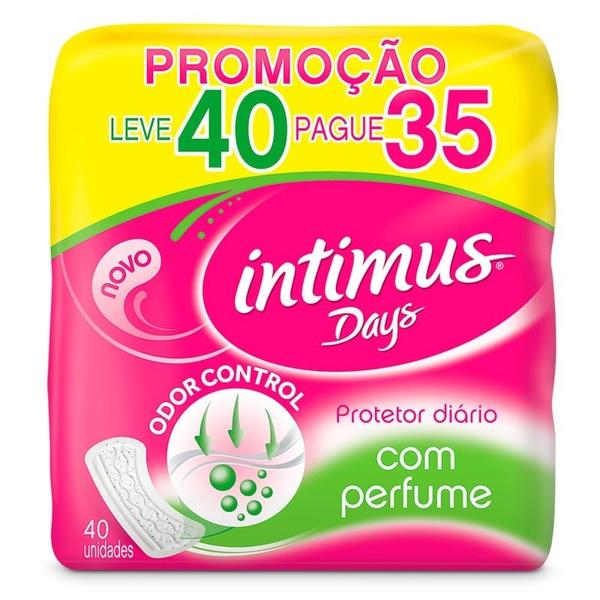 Protetor Diário Intimus Days com Perfume Leve 40 / Pague 35