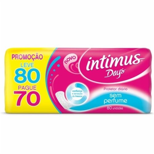 Protetor Diário Intimus Days Leve 80 Pague 70 Sem Perfume