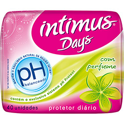 Protetor Diário Intimus Days Sem Abas com Perfume Ph 40 Unidades