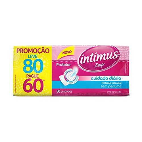Protetor Diário Intimus Days Sem Perfume Leve 80 Pague 70