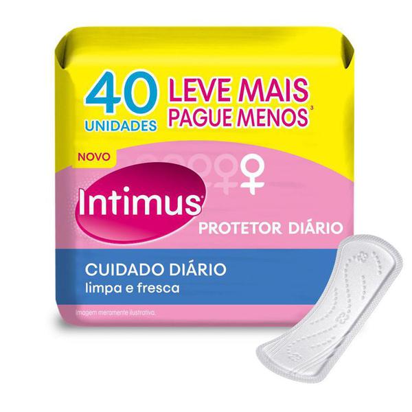 Protetor Diário Intimus Days Sem Perfume Sem Abas Leve 40 Pague 30