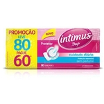 Protetor Diário Intimus Days sem perfume sem abas, leve 80 pague 70