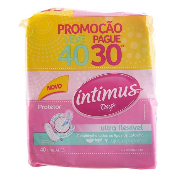 Protetor Diário Intimus Ultra Flexível 40Un - Intimus Days