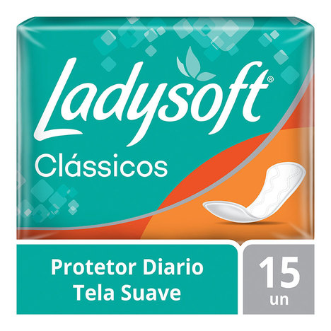 Protetor Diário Ladysoft Clássico Suave com 15 Unidades
