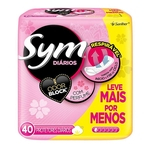 Protetor Diário Sym Odor Block com perfume 40 unidades