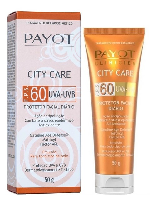 Protetor Facial Clinicien City Care Fps 60 - Payot