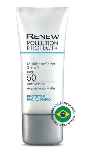Protetor Facial Diário Pollution Protect + Fps 50 Multibenefícios [Ren...