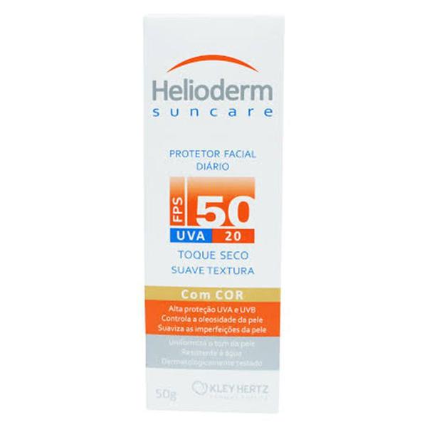 Protetor Facial Heloderm Fps50 50g com Cor - Kley Hertz S. A.