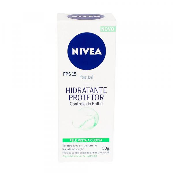 Protetor Facial Hidratante Controle do Brilho FPS 15 Peles Mistas e Oleosas - 50g - Nivea