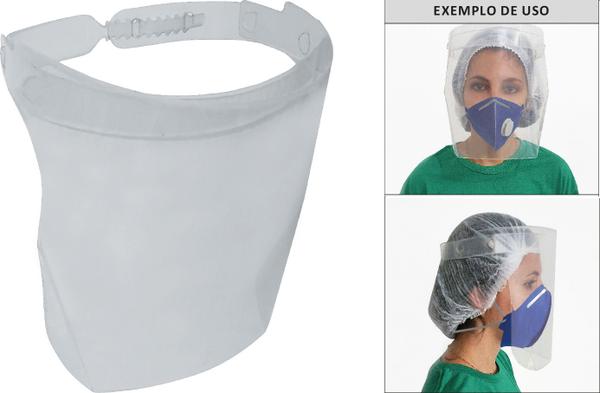 Kit 10 Máscara de Proteção Facial Face Rosto - Globalt