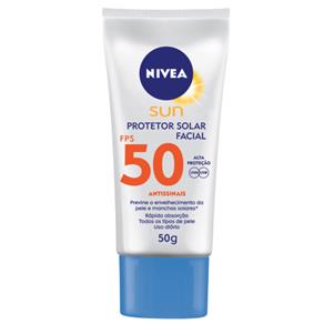 Protetor Facial Nivea Sun Light Feeling FPS 50 50g Protetor Solar Facial Nivea Sun Light Feeling FPS 50 50g