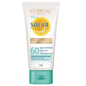 Protetor Facial Solar L’Oréal Toque Seco FPS 60 - 50g