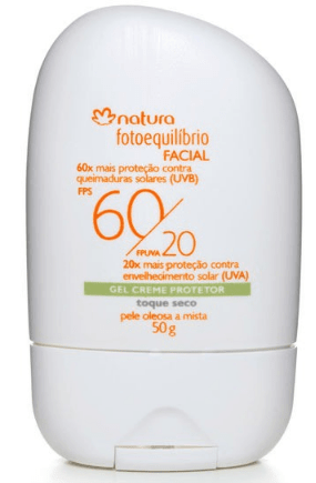 Protetor Gel Creme Facial Fps 60 Toque Seco para Pele Oleosa e Mista 5...