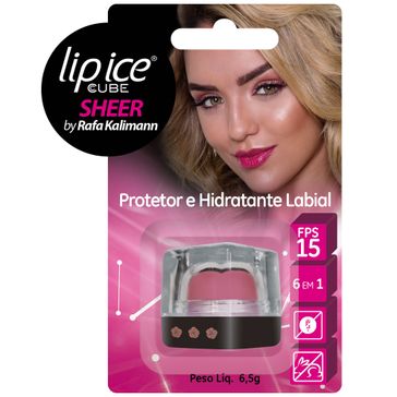 Protetor Labial Lip Ice FPS-15 Cube Sheer Rosa Framboesa