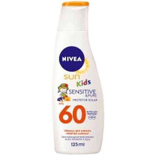 Protetor Nivea Sun Kids Sensitive & Pure Fps 60 125ml