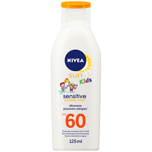 Protetor Nivea Sun Kids Sensitive & Pure Fps 60 - 125ml
