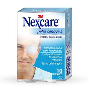 Protetor Ocular Nexcare Peles Sensíveis Adulto - 10 Unidades