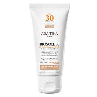 Protetor Solar Ada Tina - Biosole BB Cream FPS 30 Vaniglia