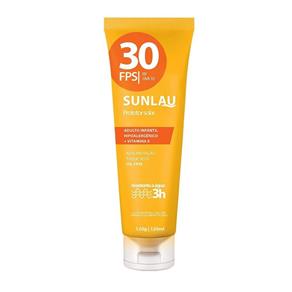Protetor Solar Antienvelhecimento com Hidratante FPS 30 UVA/UVB com Vitamina e de 120 G - Sunlau