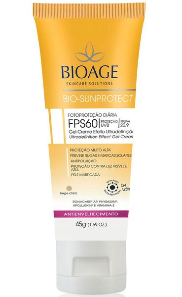 Protetor Solar Bioage Bio Sun Protect com Cor FPS 60