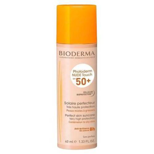 Protetor Solar Bioderma Photoderm Nude Touch FPS 50 Cor Dourado com 40g