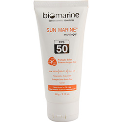 Protetor Solar Biomarine Sun Marine FPS 50 Acqua Gel Oil Free 60g