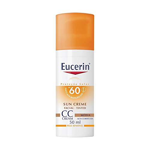 Protetor Solar CC Cream Médio FPS 60, 50 Ml, Eucerin